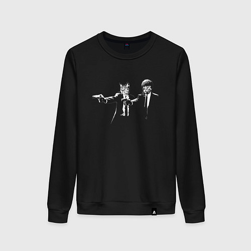 Женский свитшот Кримяунальное чтиво / Черный – фото 1