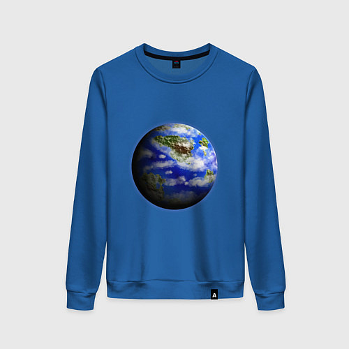 Женский свитшот Голубая планета / Синий – фото 1