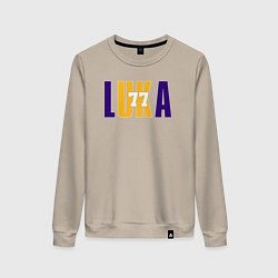 Свитшот хлопковый женский Lakers Luka, цвет: миндальный