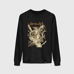 Свитшот хлопковый женский Metallica - rats and crows, цвет: черный