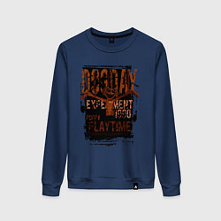 Свитшот хлопковый женский Пеклопёс DogDay, цвет: тёмно-синий