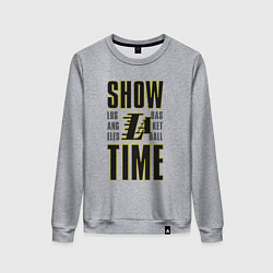 Свитшот хлопковый женский Lakers show time, цвет: меланж