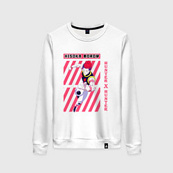 Свитшот хлопковый женский Hunter x Hunter Хисока Мороу, цвет: белый
