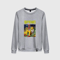 Свитшот хлопковый женский Pino трейдер, цвет: меланж