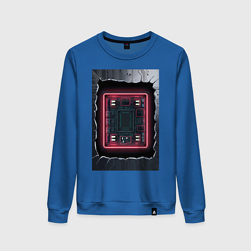 Женский свитшот Что внутри / Синий – фото 1