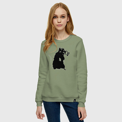 Женский свитшот Gas rat / Авокадо – фото 3