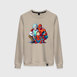 Женский свитшот Spider-Man is Rick and Mortys friend