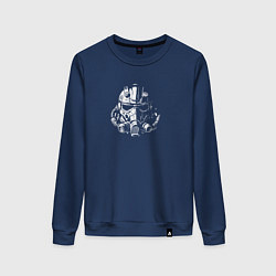 Свитшот хлопковый женский Mens Fallout, цвет: тёмно-синий