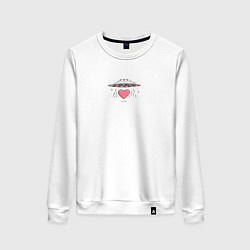 Свитшот хлопковый женский Invasion, цвет: белый