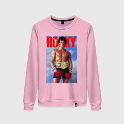 Свитшот хлопковый женский Rocky - Stallone, цвет: светло-розовый