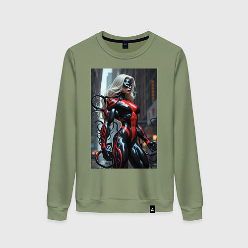 Женский свитшот Девушка-веном / Авокадо – фото 1