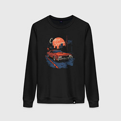 Свитшот хлопковый женский Car supreme, цвет: черный