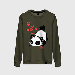 Женский свитшот Цветочная панда