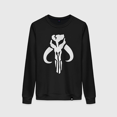 Женский свитшот Знак мандалора The mandalorian / Черный – фото 1