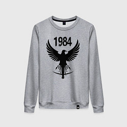 Свитшот хлопковый женский Орёл 1984, цвет: меланж