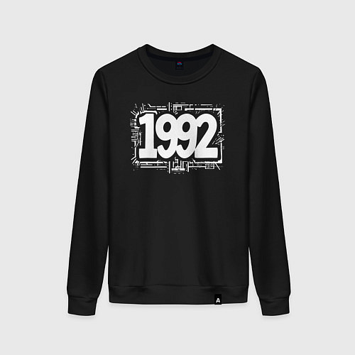 Женский свитшот Год рождения 1992 / Черный – фото 1