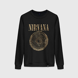 Свитшот хлопковый женский Nirvana Circles of hell, цвет: черный
