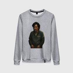 Свитшот хлопковый женский Игрок 456 Игра в кальмара, цвет: меланж