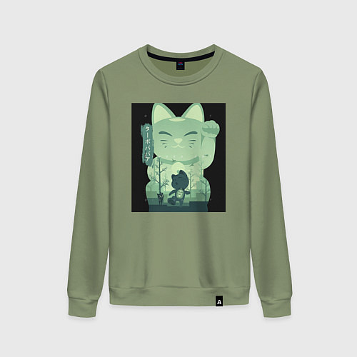 Женский свитшот Neko Turbo Granny Dandadan / Авокадо – фото 1