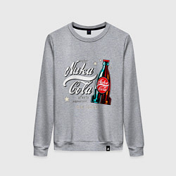 Свитшот хлопковый женский Nuka cola - Fallout, цвет: меланж