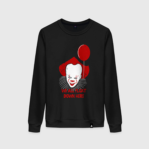 Женский свитшот We all float / Черный – фото 1