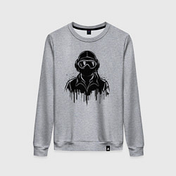 Женский свитшот Авиатор черный