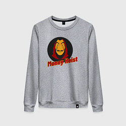 Свитшот хлопковый женский Money heist man, цвет: меланж