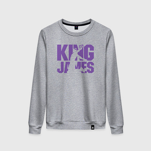 Женский свитшот King James basketball / Меланж – фото 1