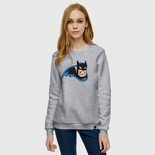Женский свитшот Angry Batman / Меланж – фото 3