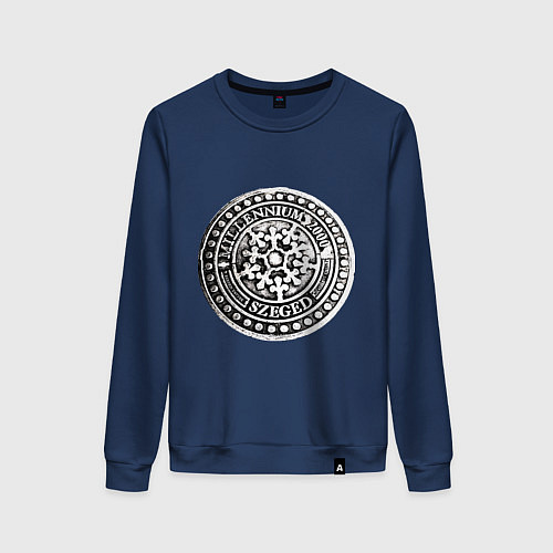 Женский свитшот Путешествие в Венгрию / Тёмно-синий – фото 1