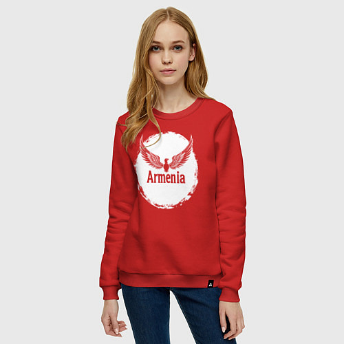 Женский свитшот Гордость Армении / Красный – фото 3