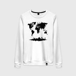 Женский свитшот Мир в тени города