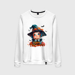 Женский свитшот Счастливого Хэллоуина - ведьмочка