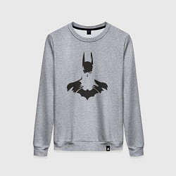 Свитшот хлопковый женский Batman shadow, цвет: меланж