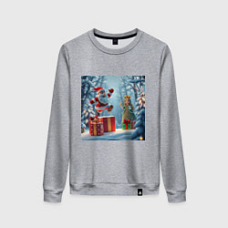 Женский свитшот Дед Морозио и Принцесса Снегурочка: вперёд за пода