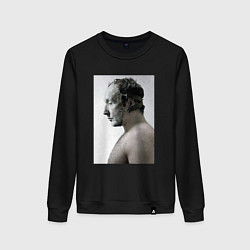 Свитшот хлопковый женский Пила, цвет: черный