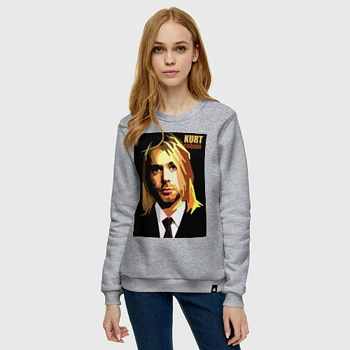 Женский свитшот Cobain Art / Меланж – фото 3
