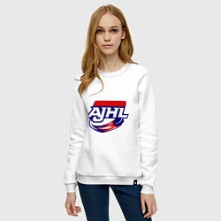 Свитшот хлопковый женский AJHL, цвет: белый — фото 2