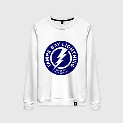 Свитшот хлопковый женский HC Tampa Bay Lightning, цвет: белый