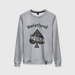 Свитшот хлопковый женский Motorhead: Ace of spades, цвет: меланж