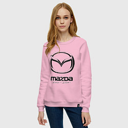 Свитшот хлопковый женский Mazda Zoom-Zoom, цвет: светло-розовый — фото 2