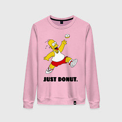 Свитшот хлопковый женский Just Donut, цвет: светло-розовый