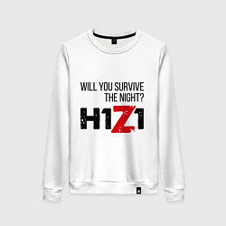 Свитшот хлопковый женский H1z1, цвет: белый
