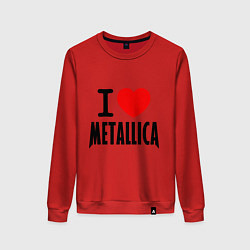 Женский свитшот I love Metallica