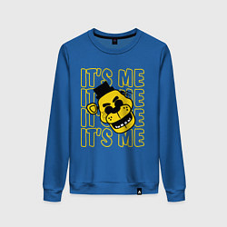 Свитшот хлопковый женский It's me Freddy, цвет: синий