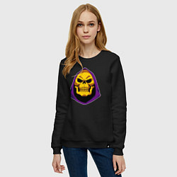 Свитшот хлопковый женский Skeletor, цвет: черный — фото 2