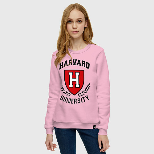 Женский свитшот Harvard University / Светло-розовый – фото 3