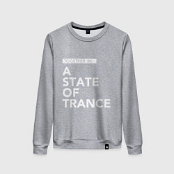 Свитшот хлопковый женский Together in A State of Trance, цвет: меланж