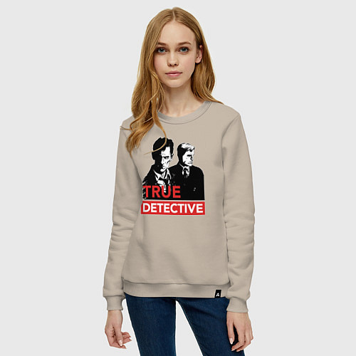 Женский свитшот True Detective / Миндальный – фото 3