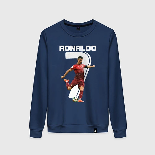 Женский свитшот Ronaldo 07 / Тёмно-синий – фото 1